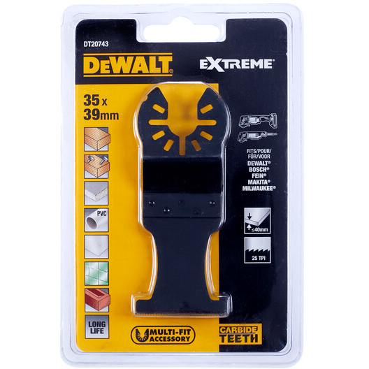 DeWalt DT20743-QZ EXTREME 35MM (1-3/8") Carbide Multi-Tool Blade