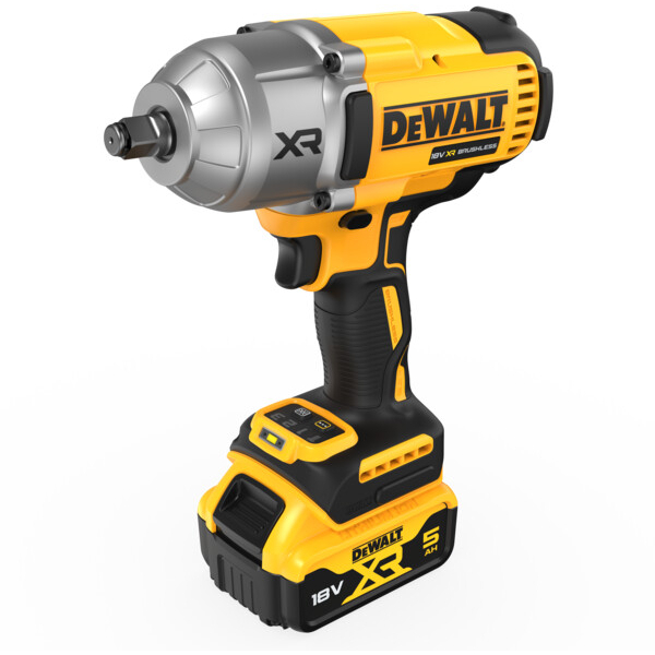 DeWalt DCF900P2T-GB 18V XR Brushless 1/2" High Torque Impact Wrench Hog Ring 1396Nm With 2 x 5Ah Batteries In TSTAK