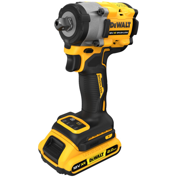 DeWalt DCF922D2T-GB 18V XR Brushless 1/2" Impact Wrench with 2x 2.0Ah Batteries in TSTAK Case