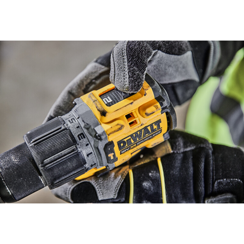 DeWalt DCD805H2T-GB 18V XR G3 POWERSTACK Compact Hammer Drill Driver  With 2 x 5.0Ah POWERSTACK Batteries in TSTAK