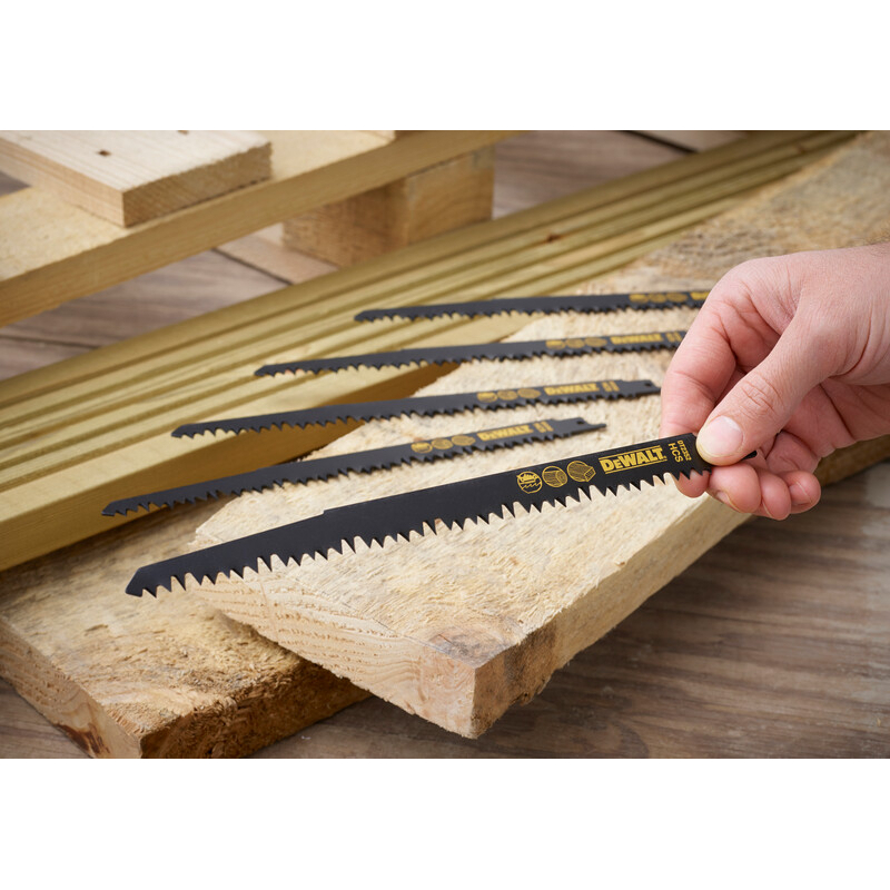 DeWalt DT2352-QZ 240mm HCs Reciprocating Saw Blades - Fast, Rough Cuts (S1531L) Pack x 5