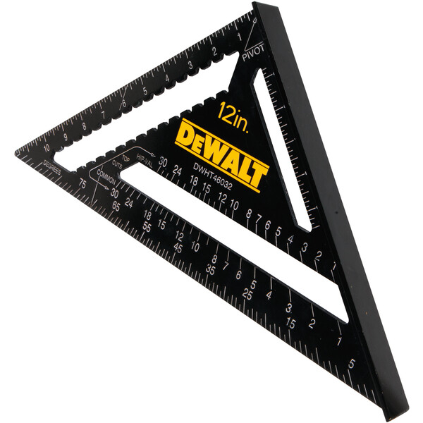 DeWalt DHT046032 Rafter Layout Square 12in