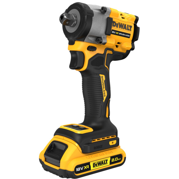 DeWalt DCF922D2T-GB 18V XR Brushless 1/2" Impact Wrench with 2x 2.0Ah Batteries in TSTAK Case