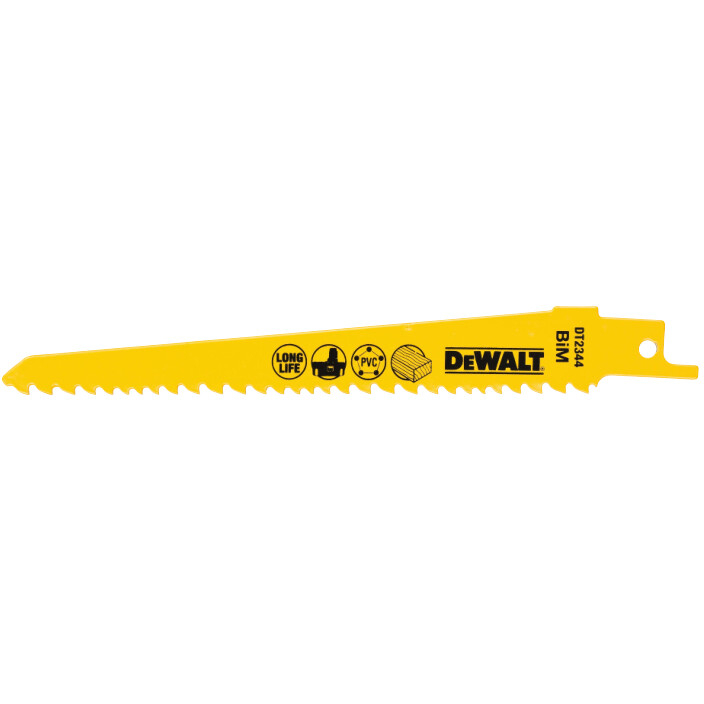 DeWalt DT2344-QZ 152mm Bi-Metal Reciprocating Saw Blades - For Fine, Fast Cuts In Wood (S711VF) Pack x 5