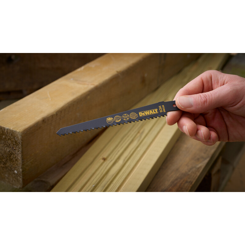 DeWalt DT2362-QZ 152mm HCs Reciprocating Saw Blades - Fine Fast Curved Cuts (S611D) Pack x 5