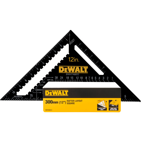 DeWalt DHT046032 Rafter Layout Square 12in