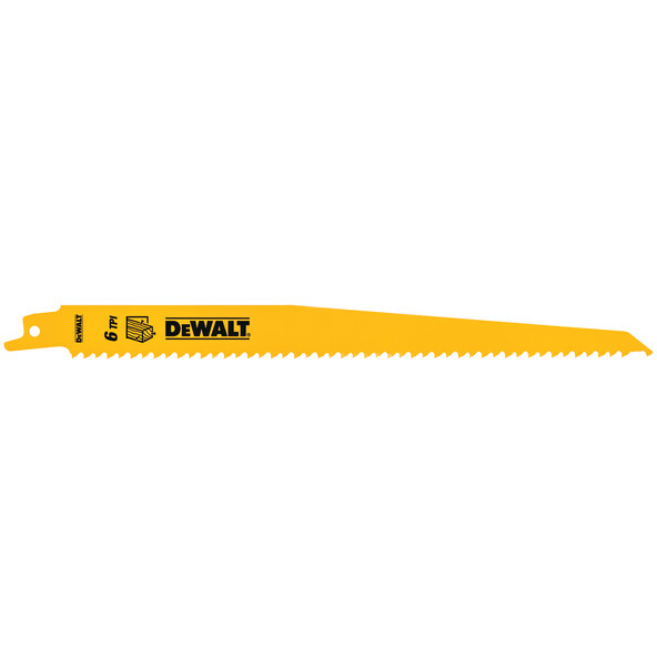 DeWalt DT2349-QZ 228mm Bi-Metal Reciprocating Saw Blades - For Fast Cuts In Wood With Nails (S1111VF) Pack x 5