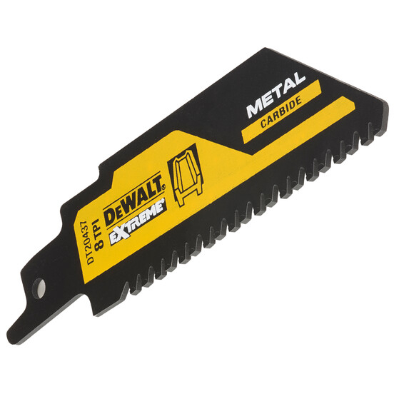 DeWalt DT20437-QZ  EXTREME® Carbide Recip Blade 102mm Metal 8TPI 1pk