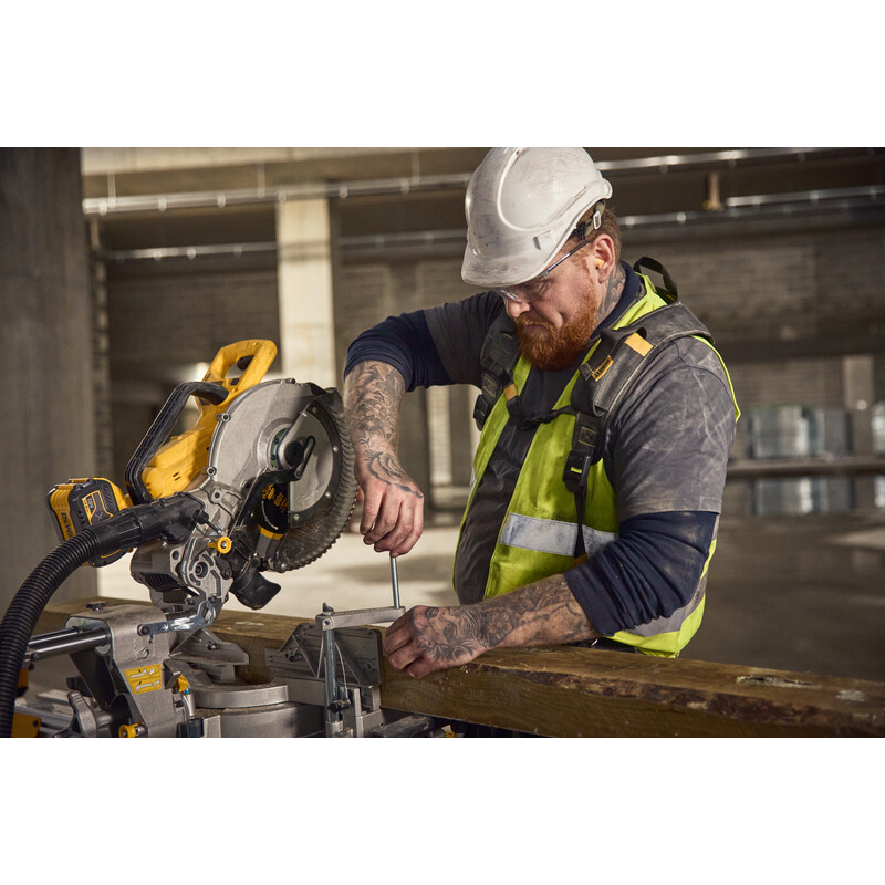 DeWalt DCS782XW2-GB 18V XR Brushless 305mm Slide Mitre Saw With 2 x 8Ah Batteries