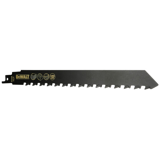 DeWalt DT2420-QZ 240mm TCT Reciprocating Saw Blade For Aerated Concrete (S1543HM) Pack x 1