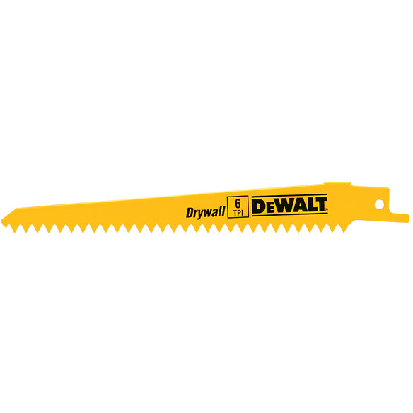 DeWalt DT2356-QZ 152mm Bi-Metal Reciprocating Saw Blade For Plasterboard (S628DF) Pack x 5