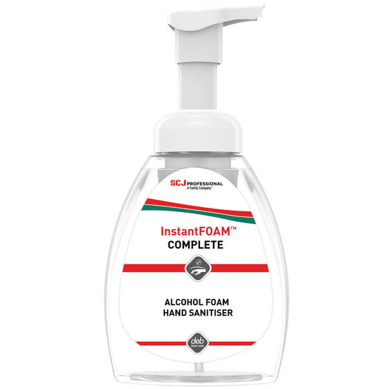 SCJohnson DIS250ML InstantFOAM® Complete Alcohol-Based Foam Hand Sanitiser ( Case  x 12  250ml Bottles )