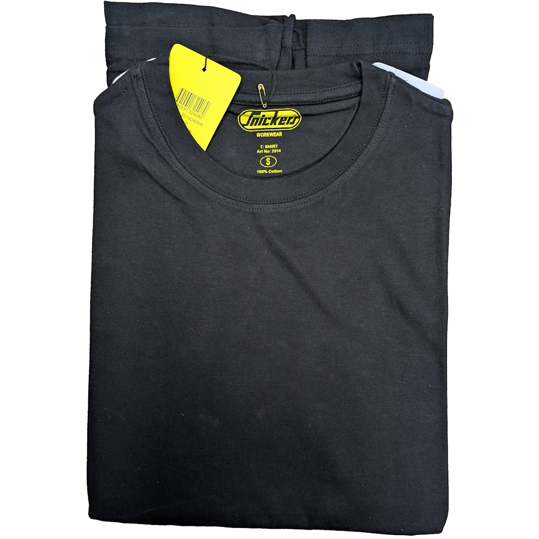 Snickers 2514 Cotton T-Shirt - Black - Small