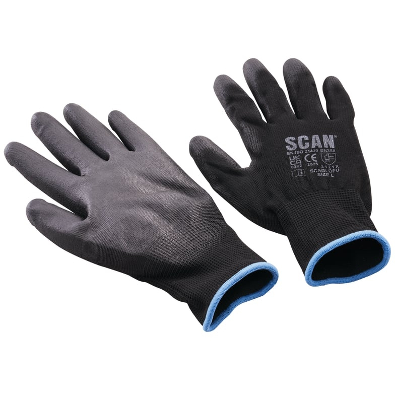 Scan XMS26GLOVE5 PU Gloves (5 Pairs)