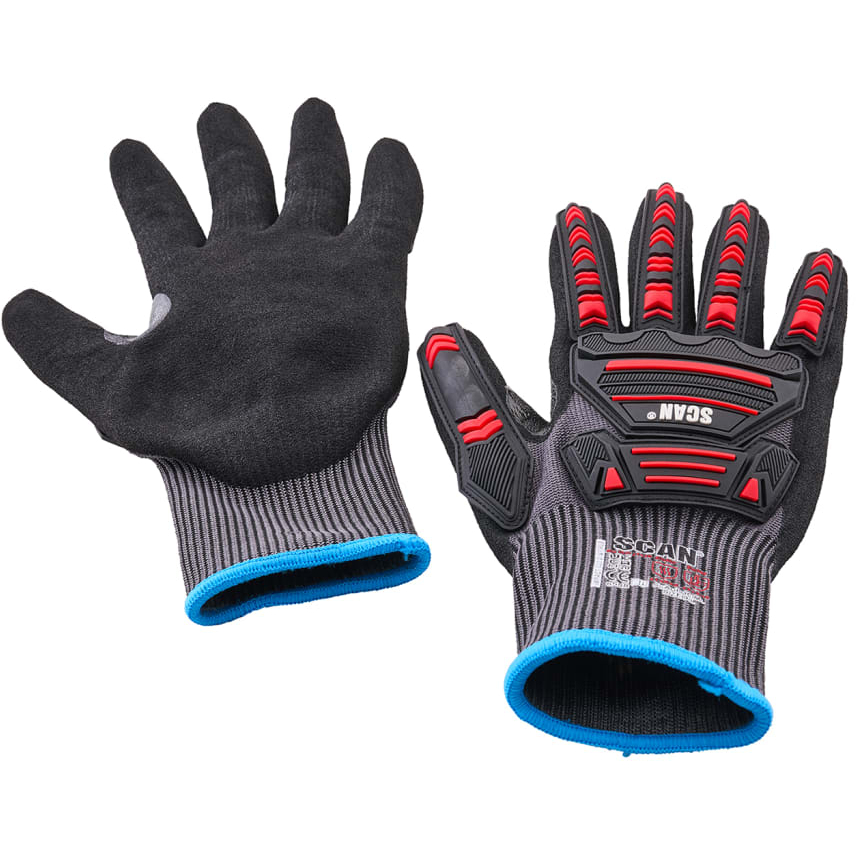 Scan XMS26GLCUTD Impact Cut Resistant Gloves with Clip Large