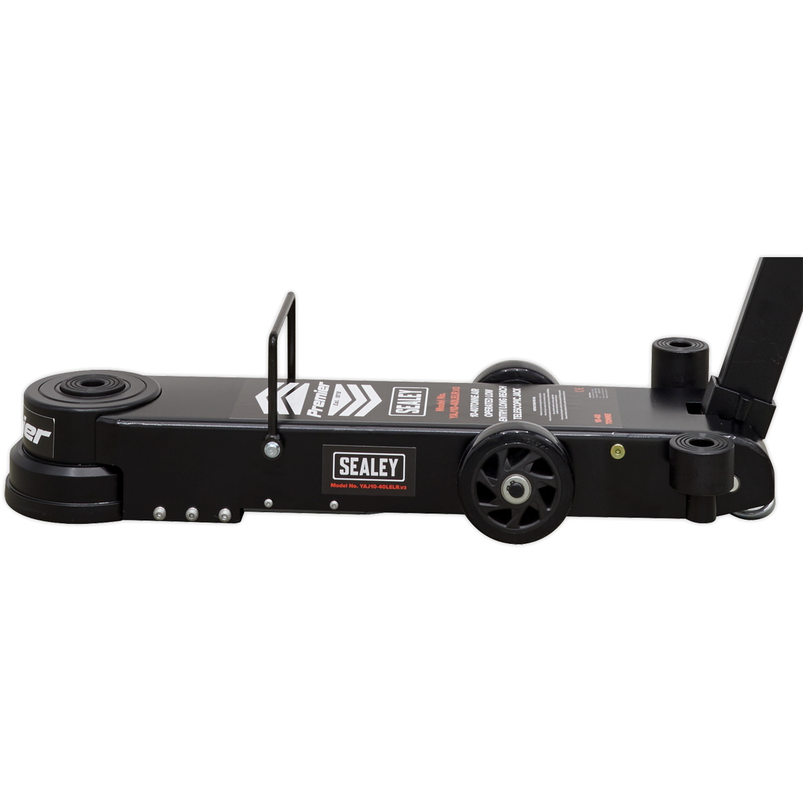 Sealey YAJ10-40LELR Air Operated Jack 40tonne Telescopic - Long Reach/Low Entry