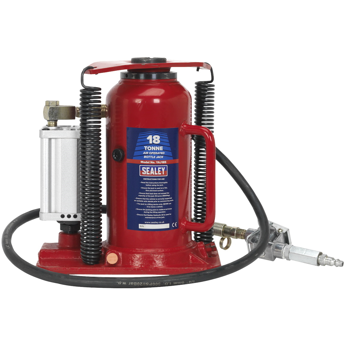 Sealey YAJ18S Air Operated Bottle Jack 18tonne