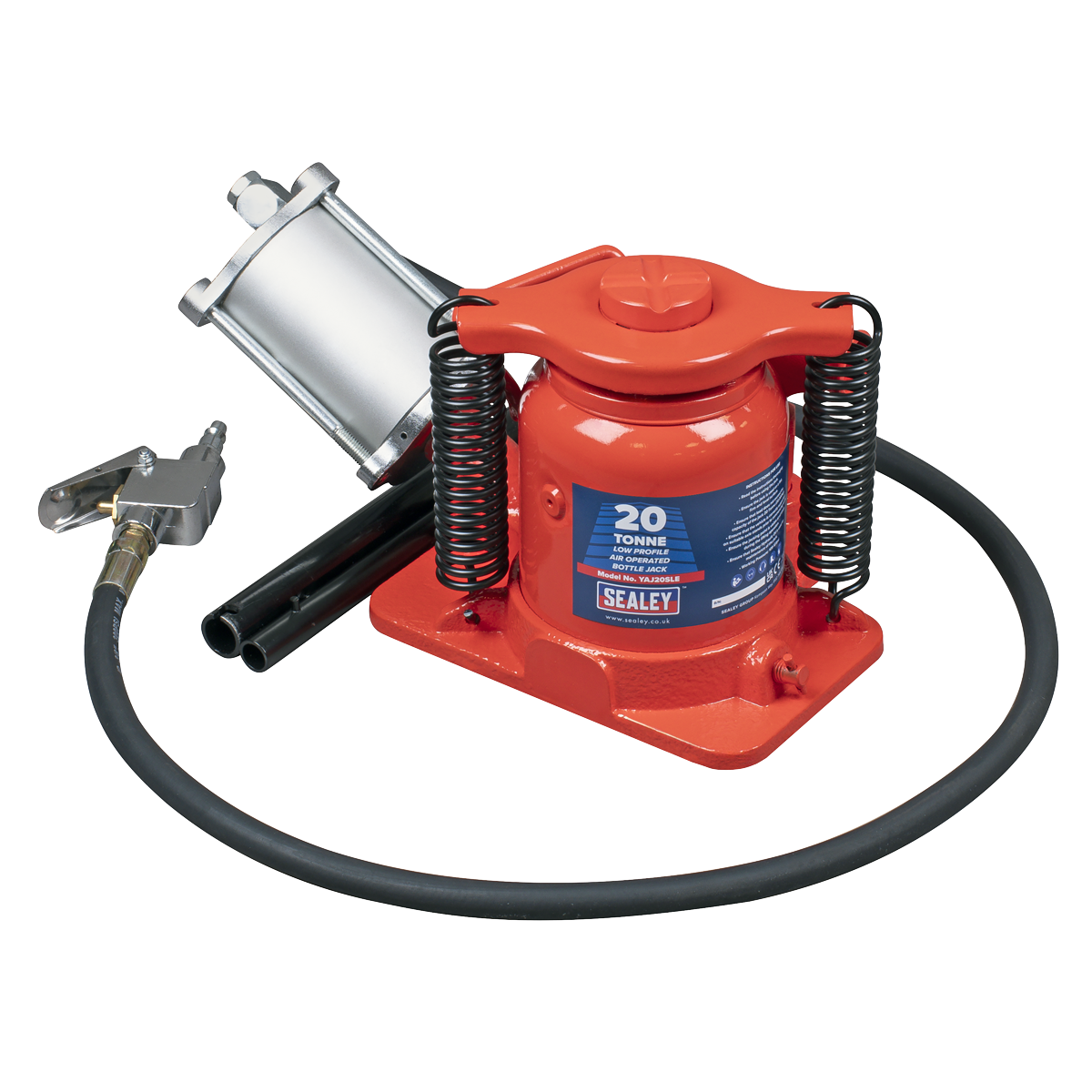 Sealey YAJ20SLE Low Profile Air Operated Hydraulic Bottle Jack 20 Tonne