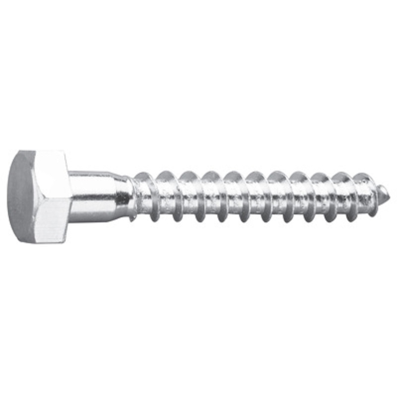 Timbermate Z0133T540075 M8 X 75 Hex Head Coachscrews Zinc Plated Box of 100