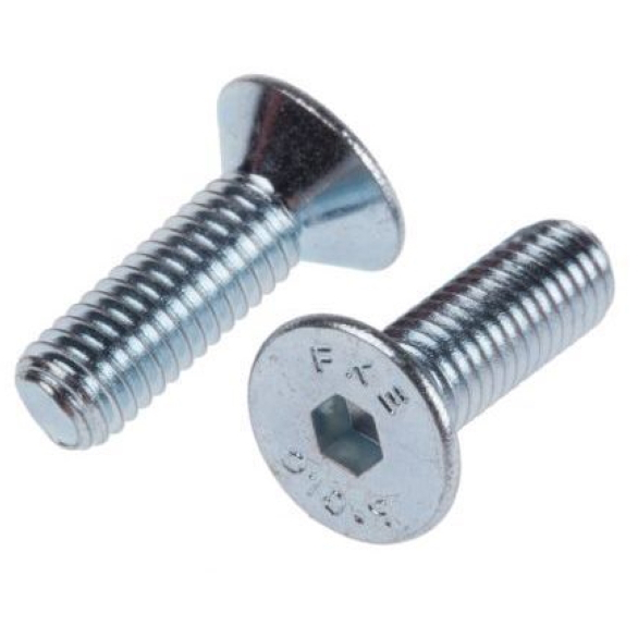 Masonmate Z1151M490030 M6 x 30 Socket Countersink Screw Zinc Plated - Box 200