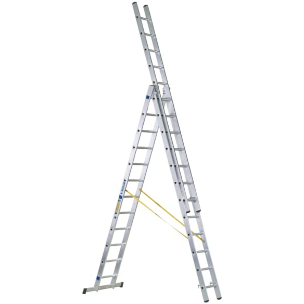 Zarges 44842 D-Rung Combination Ladder 3-Part  3 x 12 Rungs EN 131 Professional